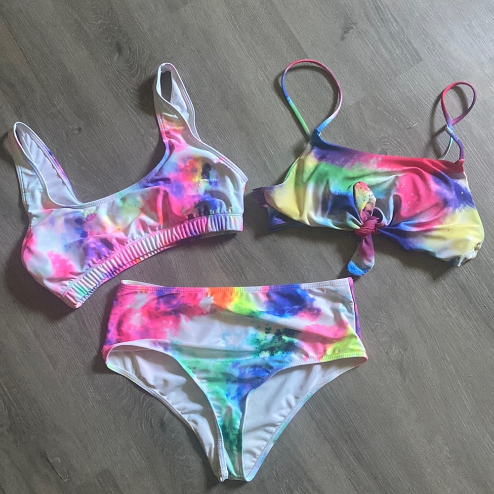 Tie-dye swimsuit bundle